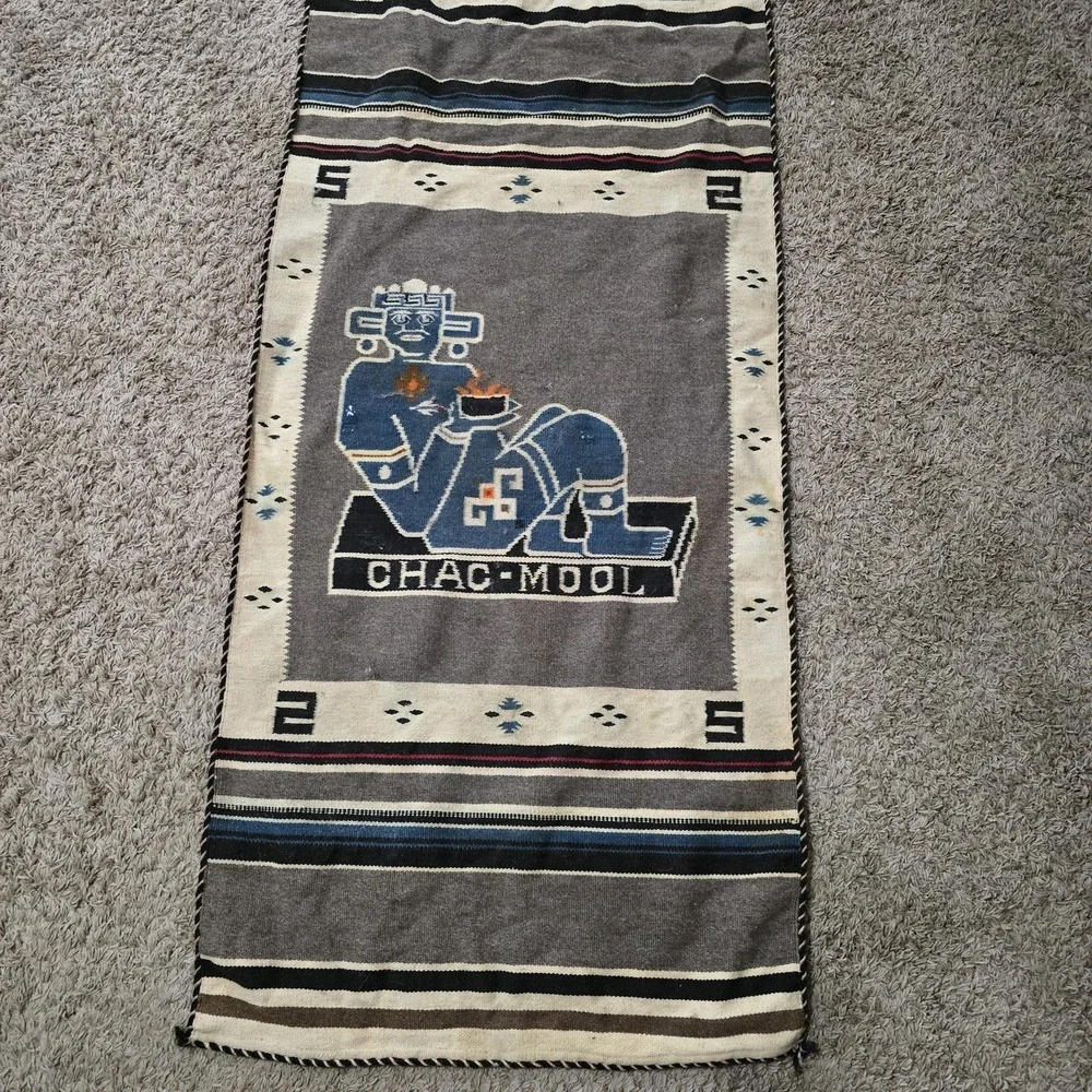 Vintage Mexican‎ Chac Mool Wool 57